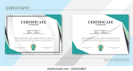 Paquete de plantilla de certificado de apreciación creativo