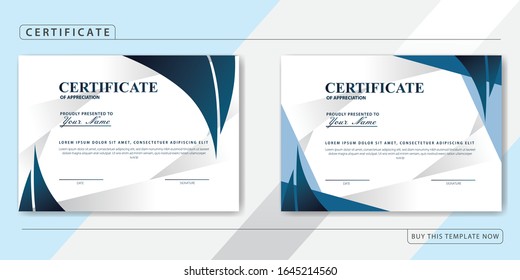 Paquete de plantilla de certificado de apreciación creativo