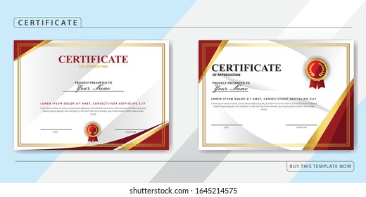 Paquete de plantilla de certificado de apreciación creativo