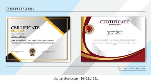 Creative Certificate of Appreciation Award Template bundle pack