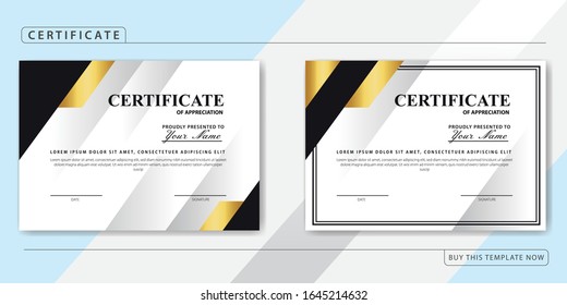 Creative Certificate of Appreciation Award Template bundle pack