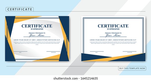 Paquete de plantilla de certificado de apreciación creativo