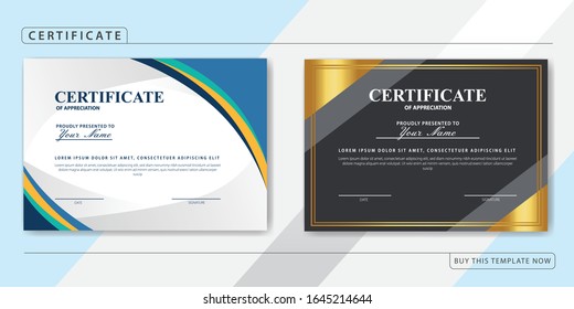 Creative Certificate of Appreciation Award Template bundle pack