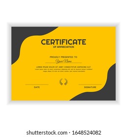 Creative Certificate of Appreciation Award Template