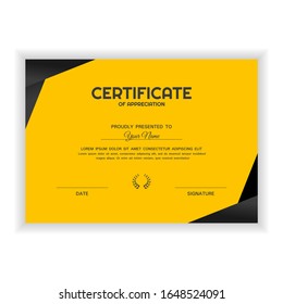 Creative Certificate of Appreciation Award Template