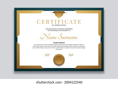 creative certificate of appreciation award template