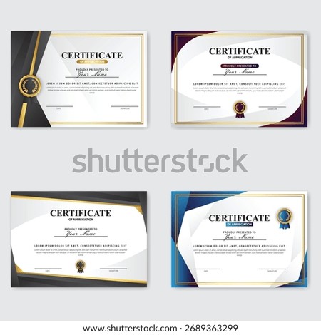 Creative Certificate of Appreciation Award Template