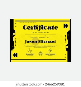 Plantilla de diseño de reconocimiento de certificado creativo.
