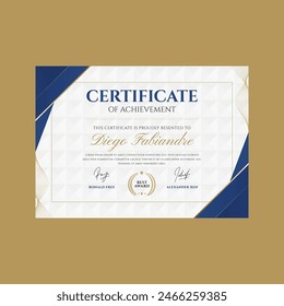 Creative Certificate Appreciation Design Template.