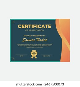 Creative Certificate Appreciation Design Template