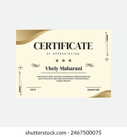 Plantilla de diseño de reconocimiento de certificado creativo