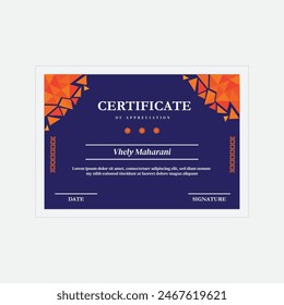 Creative Certificate Appreciation Design Template