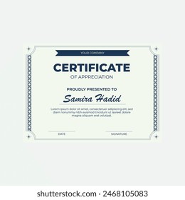 Creative Certificate Appreciation Design Template