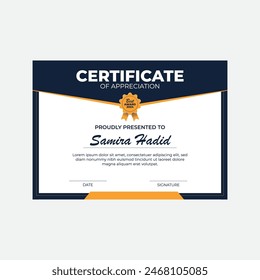 Creative Certificate Appreciation Design Template