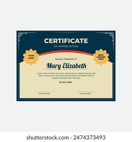 Creative Certificate Appreciation Design Template
