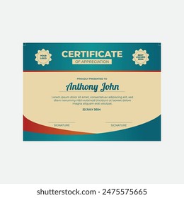 Creative Certificate Appreciation Design Template