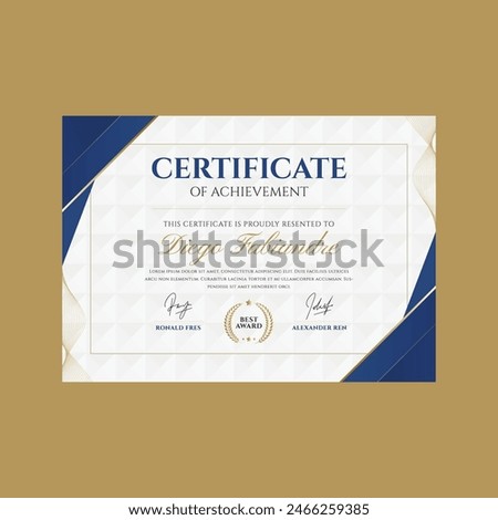 Creative Certificate Appreciation Design Template.