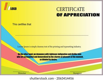 CREATIVE CERTIFICATE ART DESIGN
vector art.