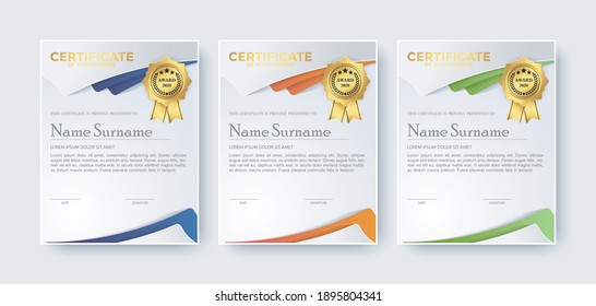 plantilla de premio de certificado creativo