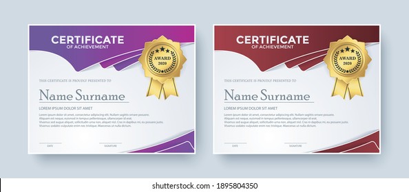 creative certificate best award template