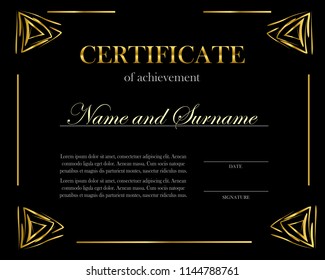 Creative certificate, diploma. Frame for diploma, certificate. Certificate template with elegant border frame, Diploma design for graduation or completion.