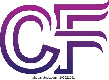 Creative CF logo icon design