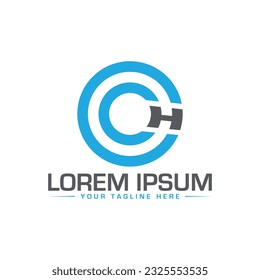 Creative CH letter logo design
