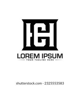 Creative CH letter logo design