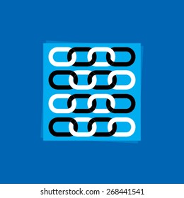 creative chain icon vector illustration
