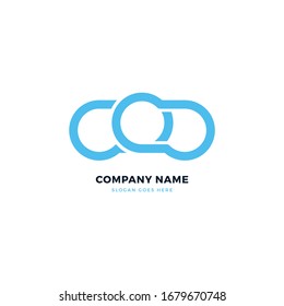 Creative Chain vector logo icon design template. Abstract logotype concept element sign shape.