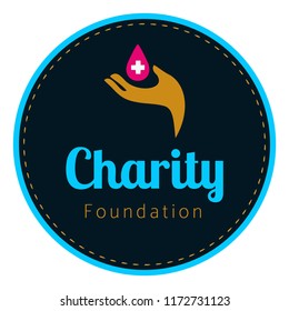 Creative Charity Foundation Logo design Concept for Child Care Organization