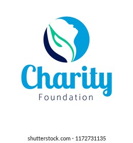 Creative Charity Foundation Logo design Concept for Child Care Organization