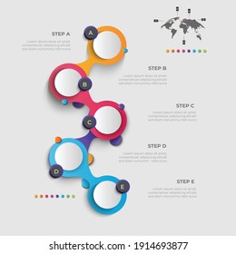 creative chart Vector infographic template