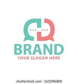 Creative Chat Icon and Logo Design, Vector