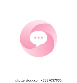 creative chat modern logo design