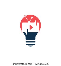 Creative chat TV logo design. Talk Show Logo Design.
