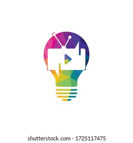 Creative chat TV logo design. Talk Show Logo Design.