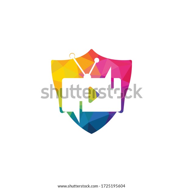 Creative Chat Tv Logo Design Talk Stock Vector Royalty Free