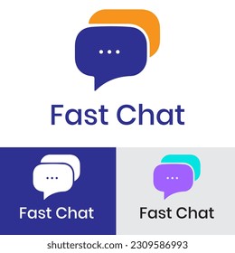 Creative chatting app logo	design

