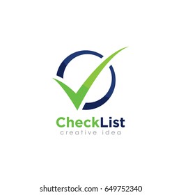 Creative Check Concept Logo Design Template