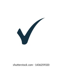 Creative check mark icon template vector