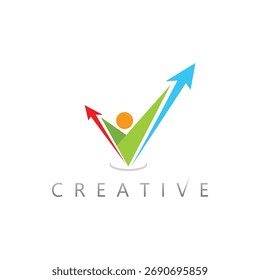 Creative Checkmark Emblem for Success, Reliability, and Verified Business Logo