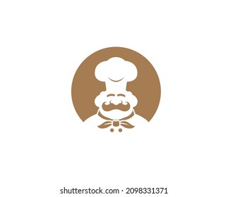 Creative Chef Cartoon Holding Pizza Logo Vector Design Symbol