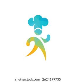 Creative Chef And Food Concept Logo in Vibrant Colors