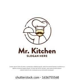 creative chef logo inspiration.modern design.vector illustration concept 