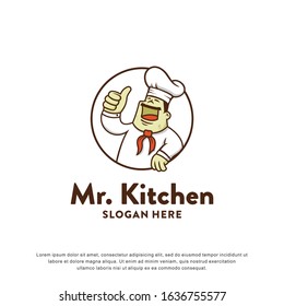 creative chef logo inspiration.modern design.vector illustration concept 