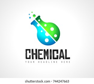 Creative Chemical Colorful  Logo design for brand identity, company profile or corporate logos with clean elegant and modern style.