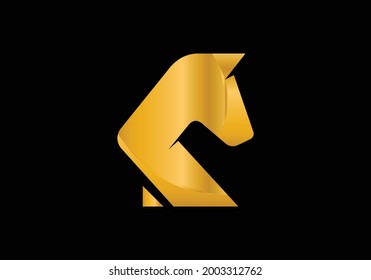Creative Chess king Logo Design Template. Vector Illustration