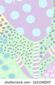 Creative children art flower background. Creative hand drawn textures.Contemporary art. Trendy graphic design for banner, poster, postcard, cover, invitation, poster, brochure or title.