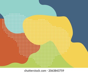Creative children cartoon color splash background. Abstract pop art line and dots color pattern.  Splash pattern background. Vector illustration. Eps 10.